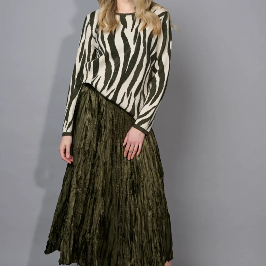 Picadilly Crinkled Long Skirt