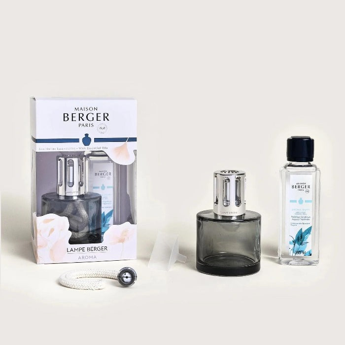 Maison Berger Moss Green Lampe Gift Set + 250mL Aroma Happy