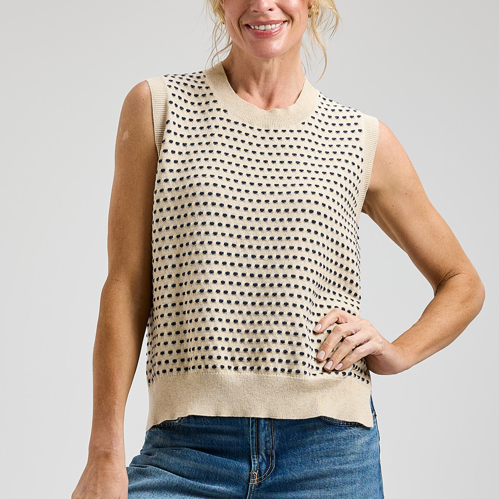 Zaket & Plover Textured Tank Sleeveless Sweater