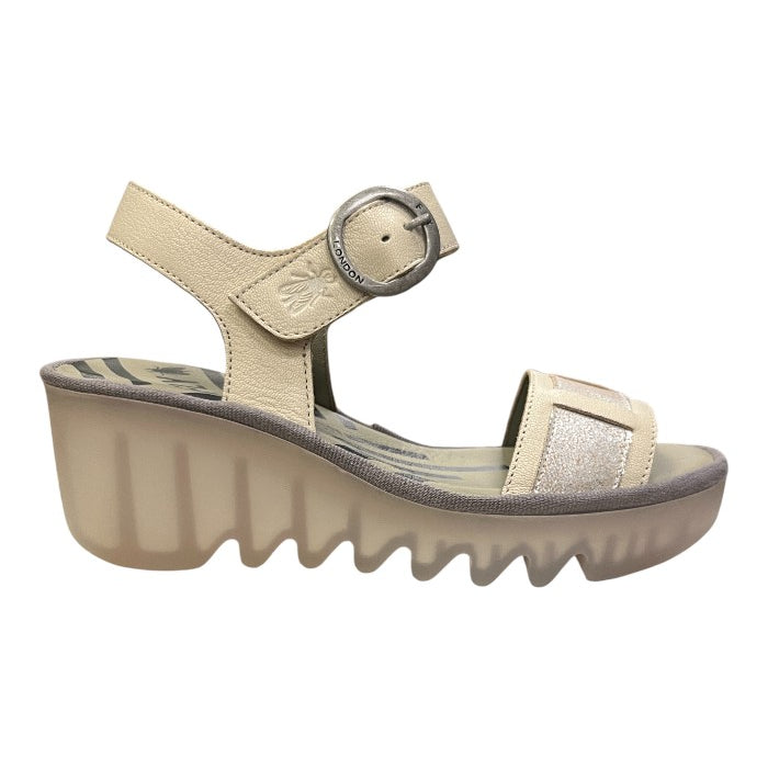 Fly London BEIK618FLY Off White Sandal