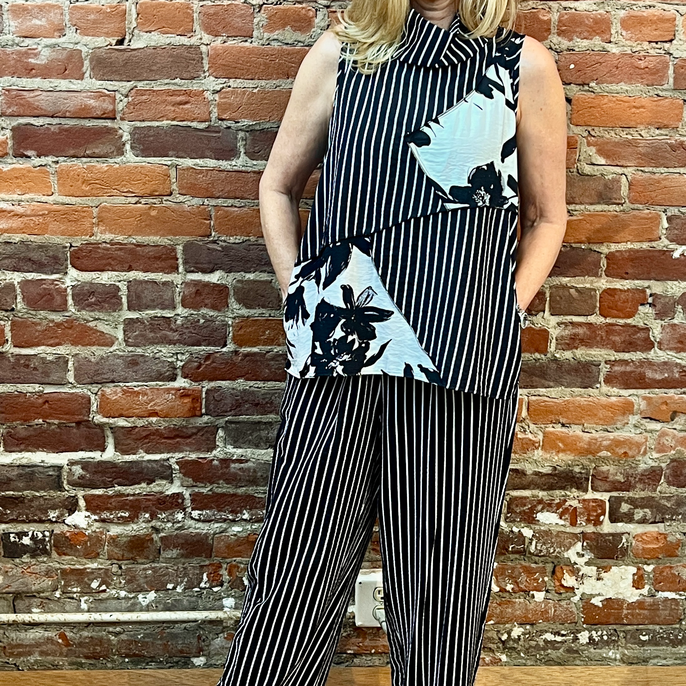 Shana Apparel Stripe Straight Pants