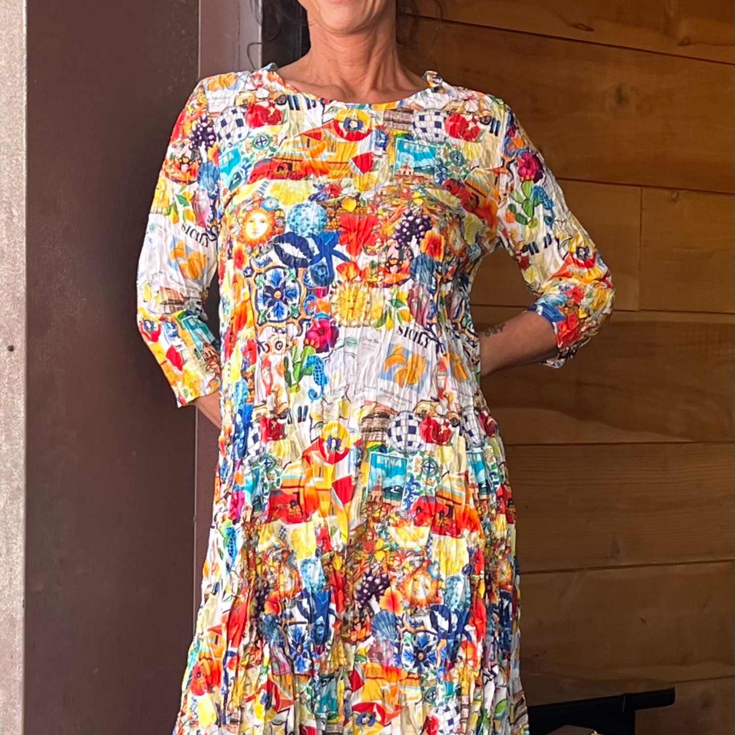 Shana Apparel Printed Dress