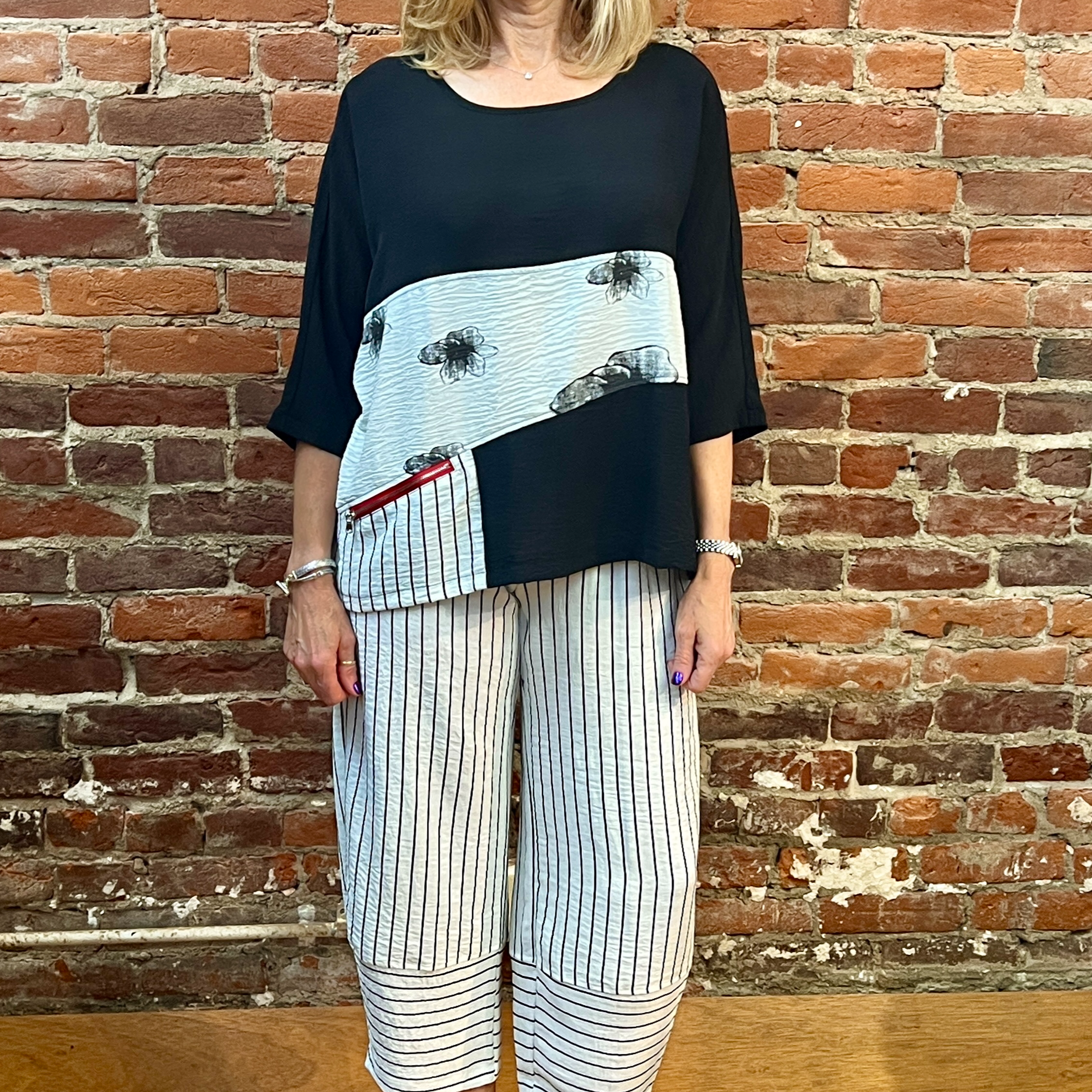 Shana Apparel Airflow Stripe Pant