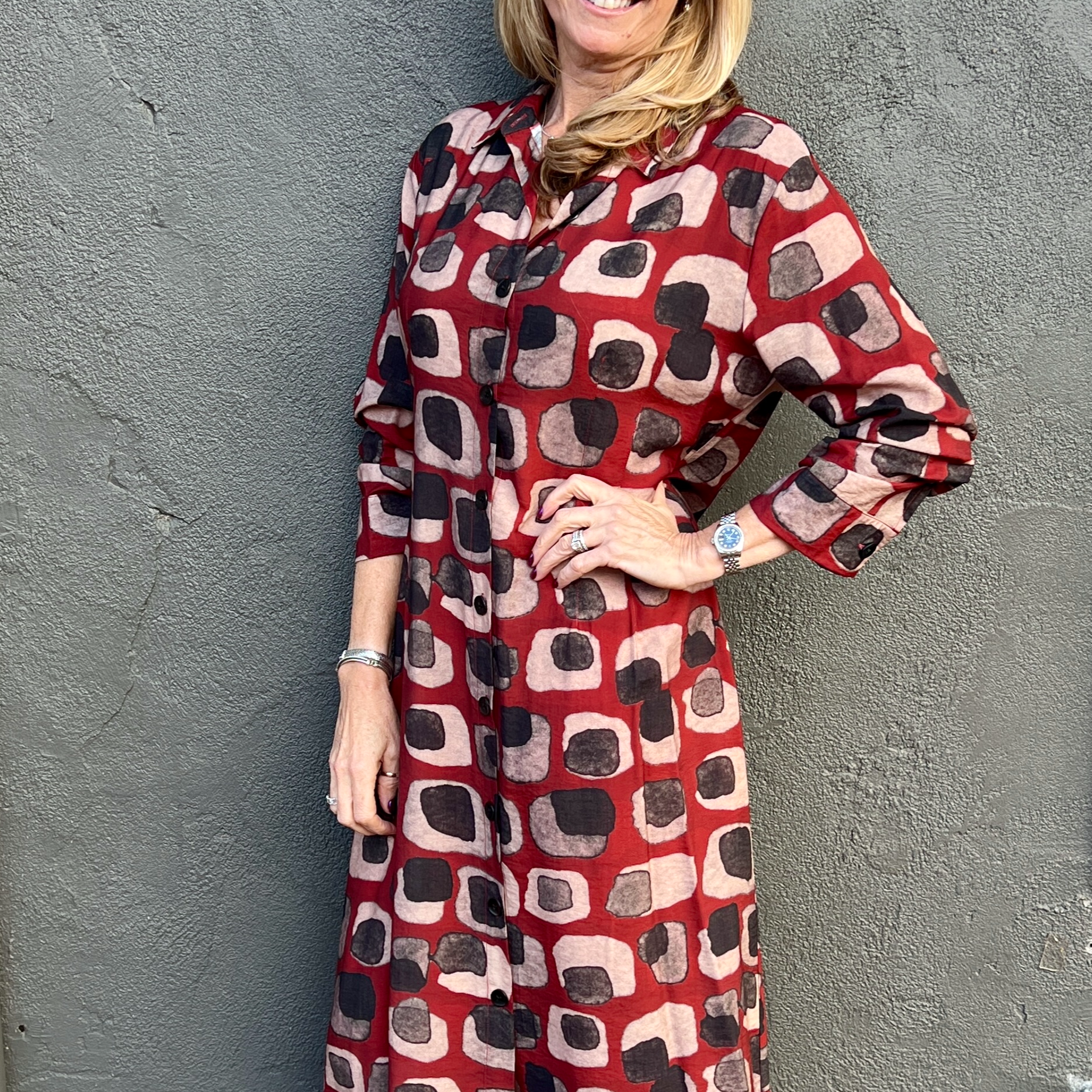 Shana Button Down Dress