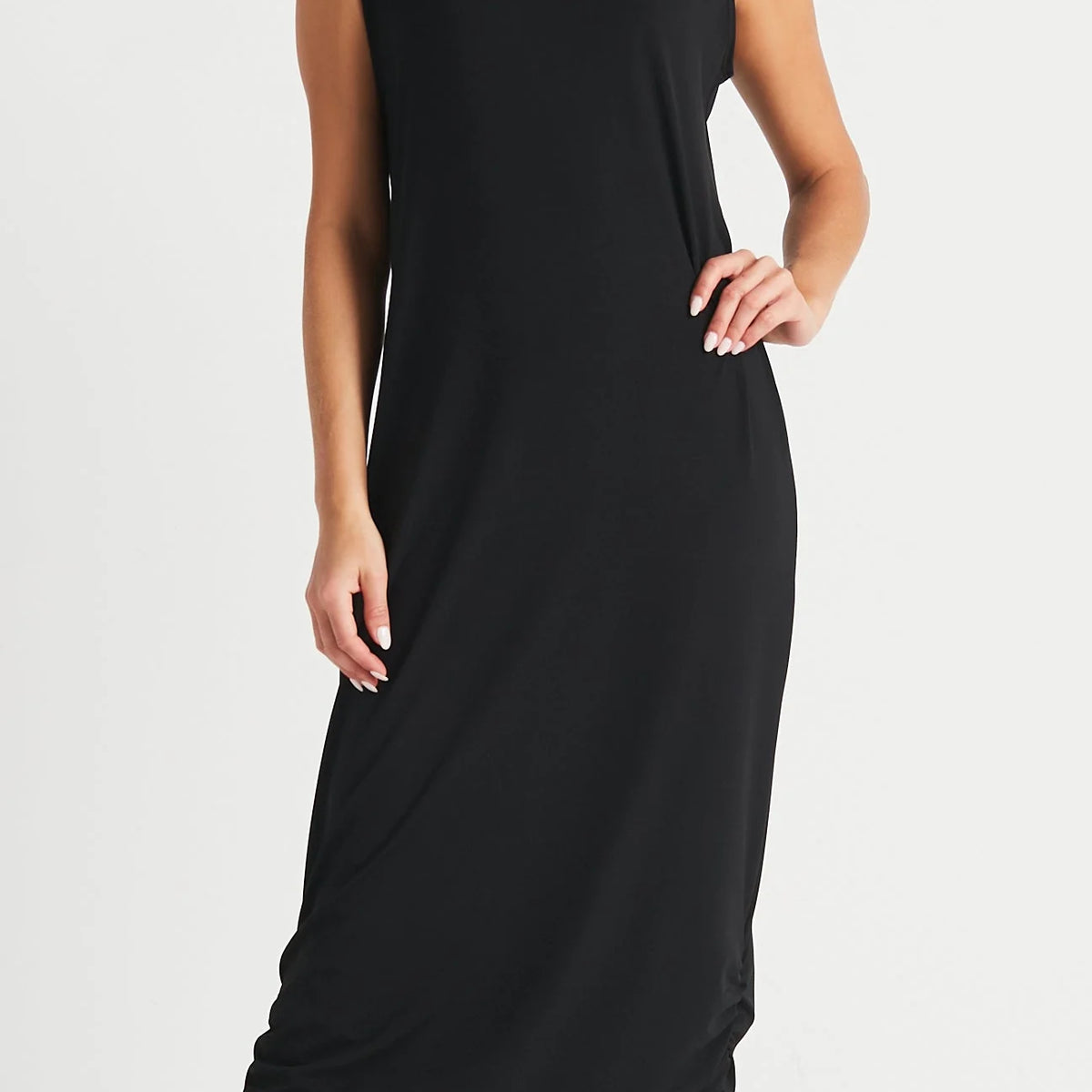 Planet by Lauren G Jersey Ruched Tank Dress