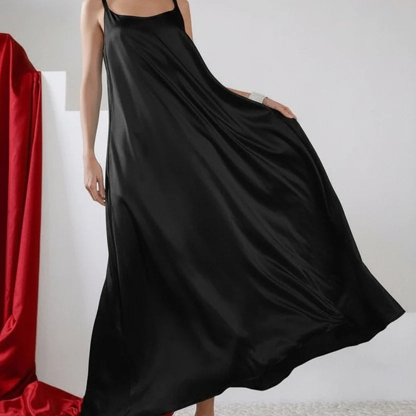 Planet by Lauren G Sateen Slip Dress