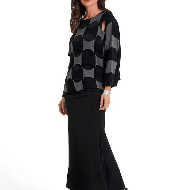 Planet by Lauren G Matte Jersey Skirt