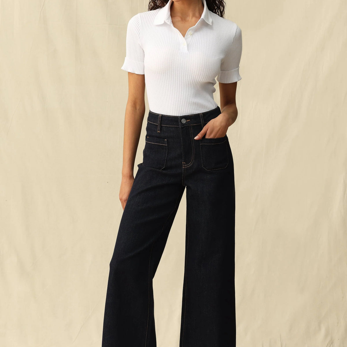 Bayeas High Rise Wide Leg Jeans