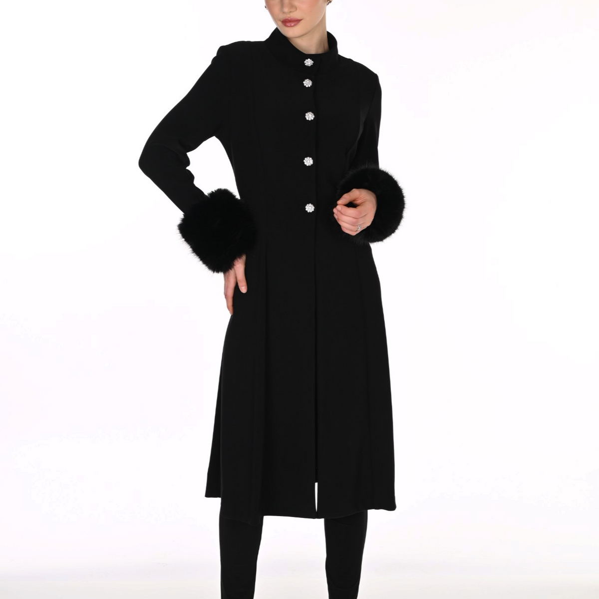 Frank Lyman Knit Black Jacket 269049