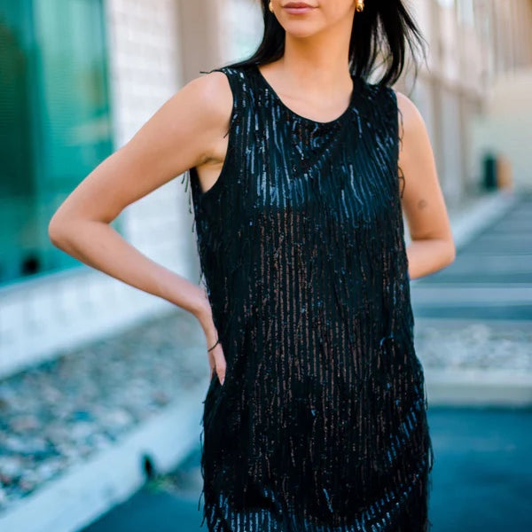 Sequin Tank Dress – Bearden Design