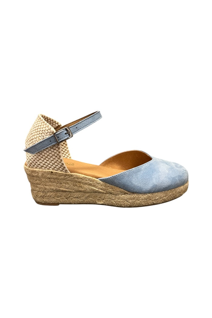 Pinaz 1323 Celeste Wedge Sandals