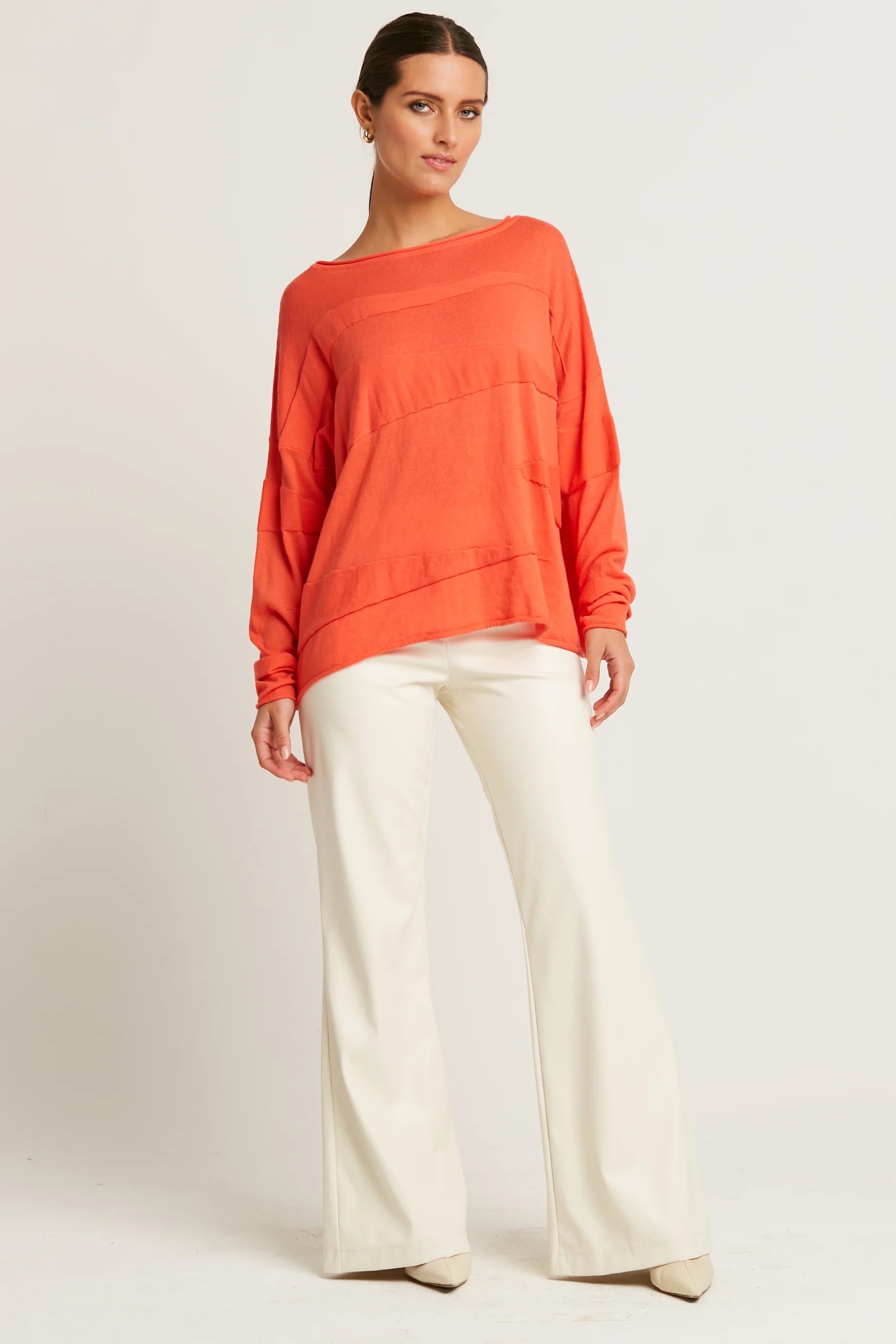 Planet Pima Cotton Zig Zag Crewneck Sweater