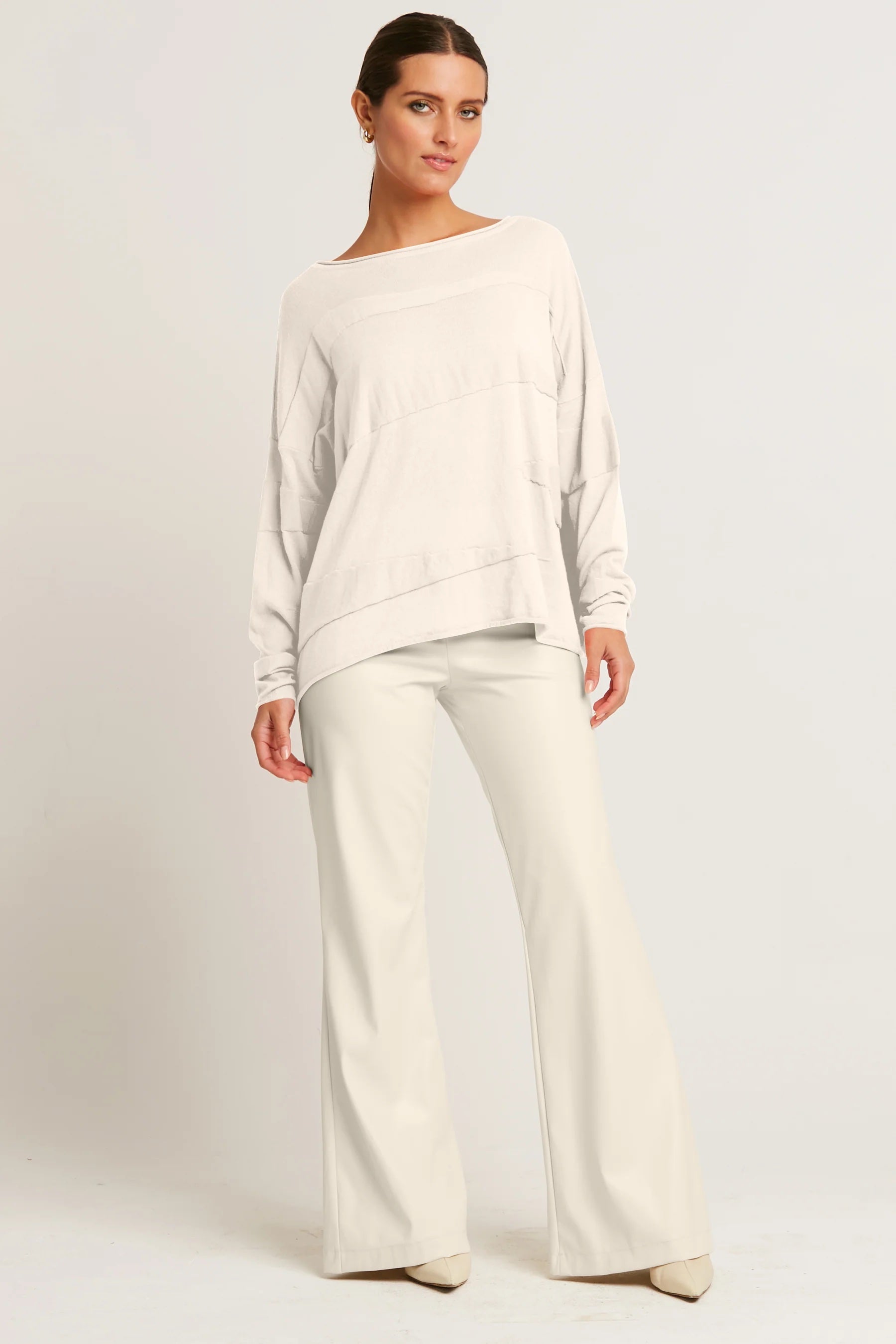 Planet Pima Cotton Zig Zag Crewneck Sweater