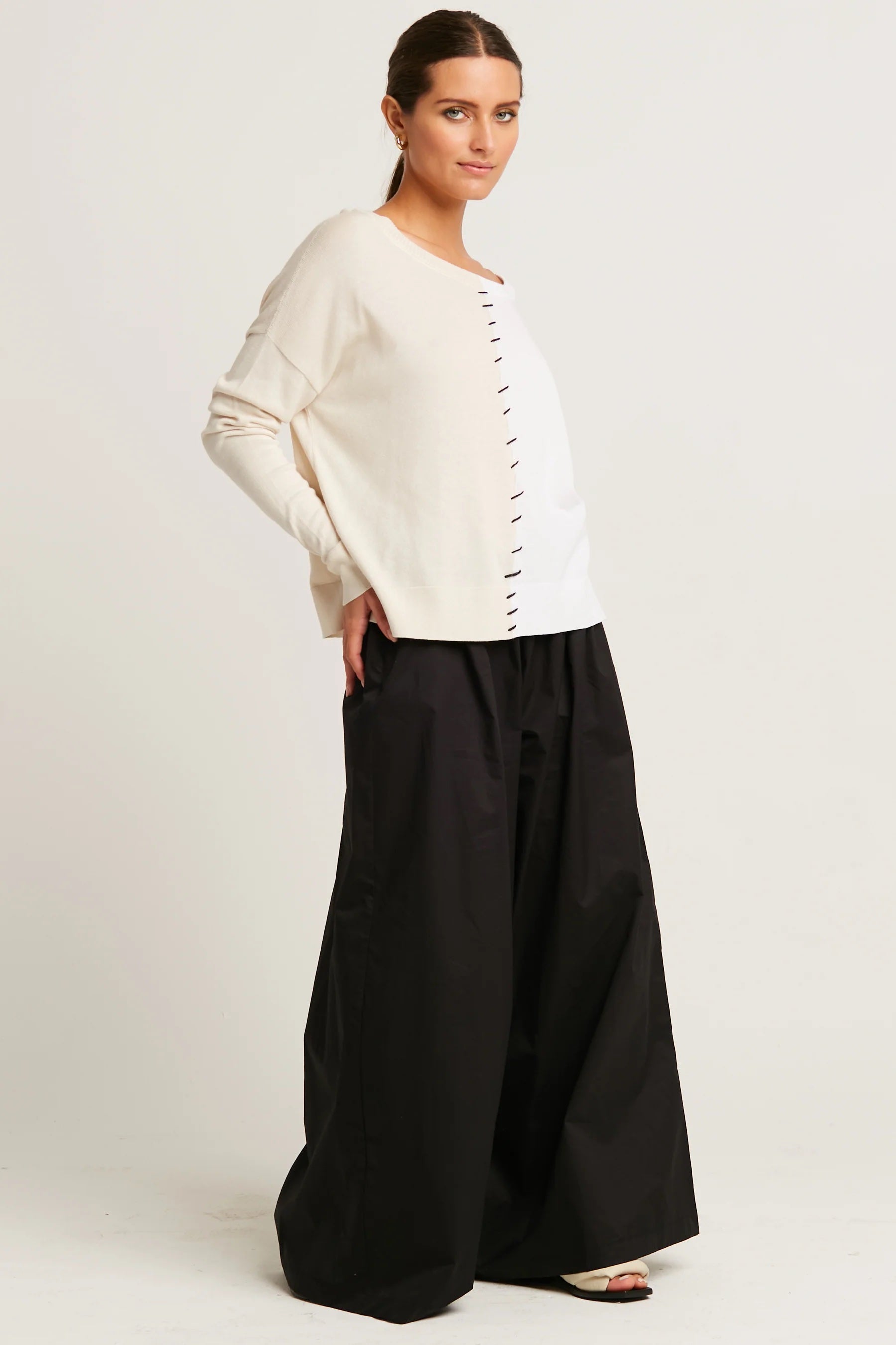Planet Pima Cotton 1/2 Whipped Crewneck Sweater