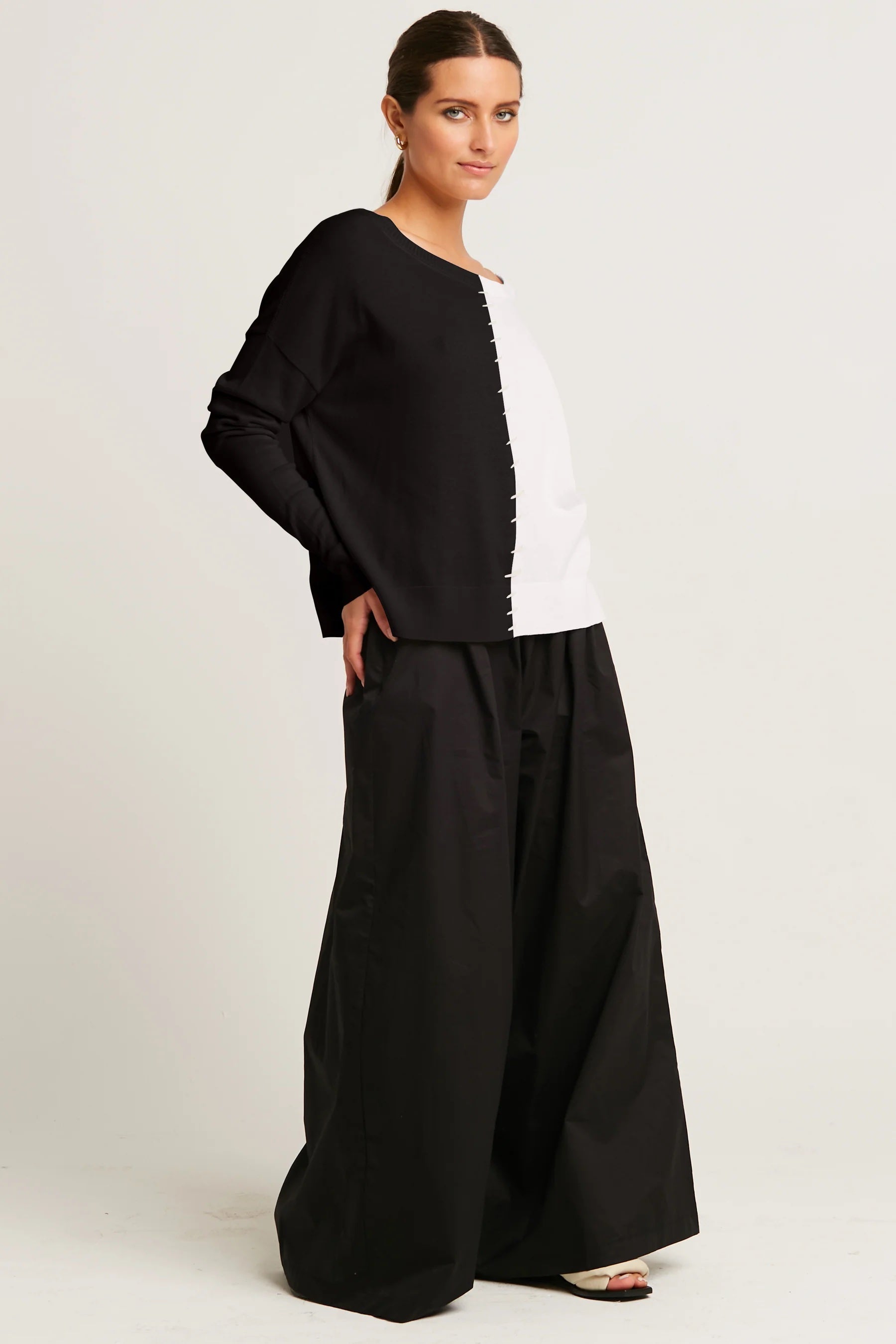 Planet Pima Cotton 1/2 Whipped Crewneck Sweater