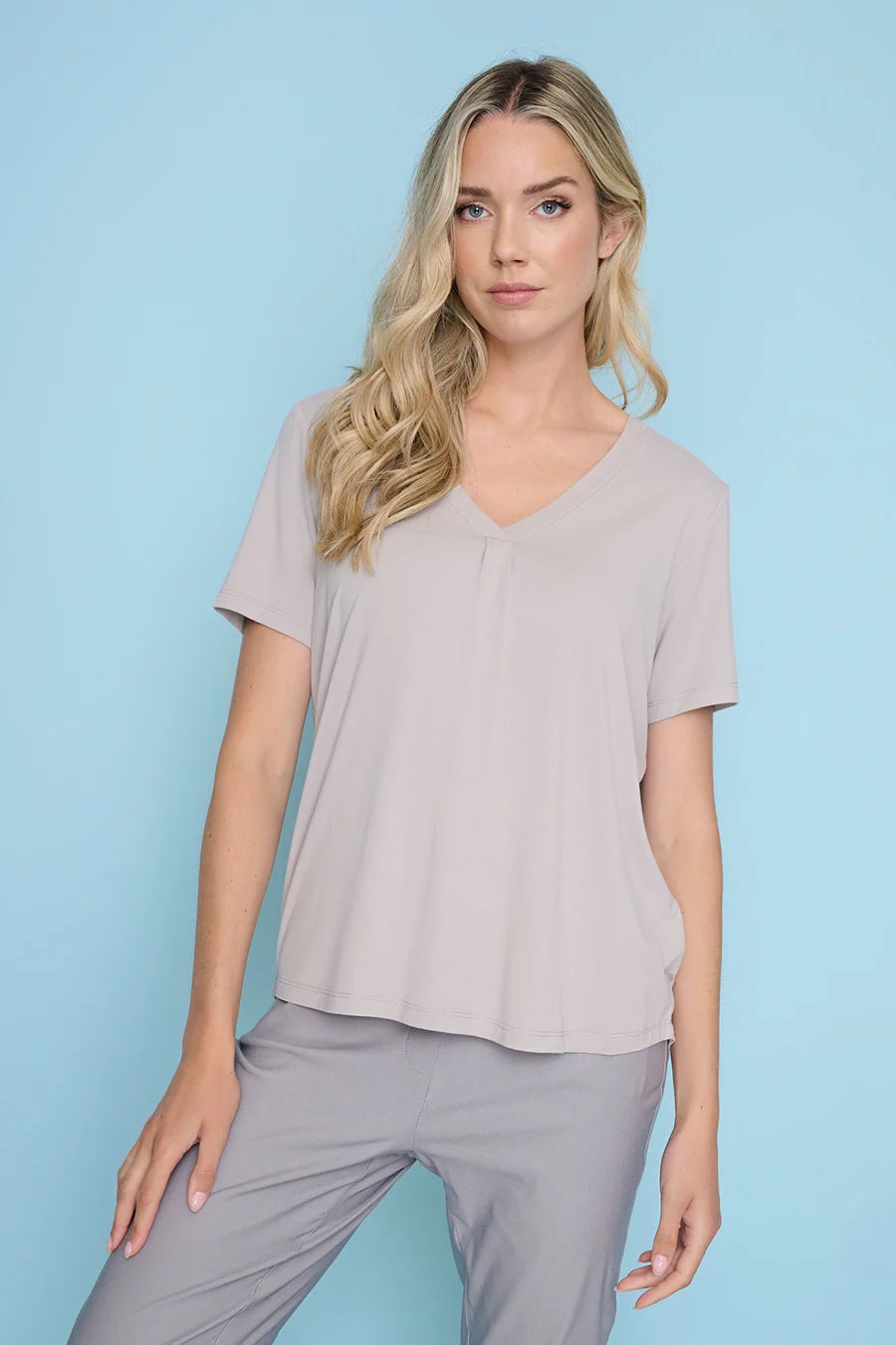 Picadilly Basic V-Neck Top