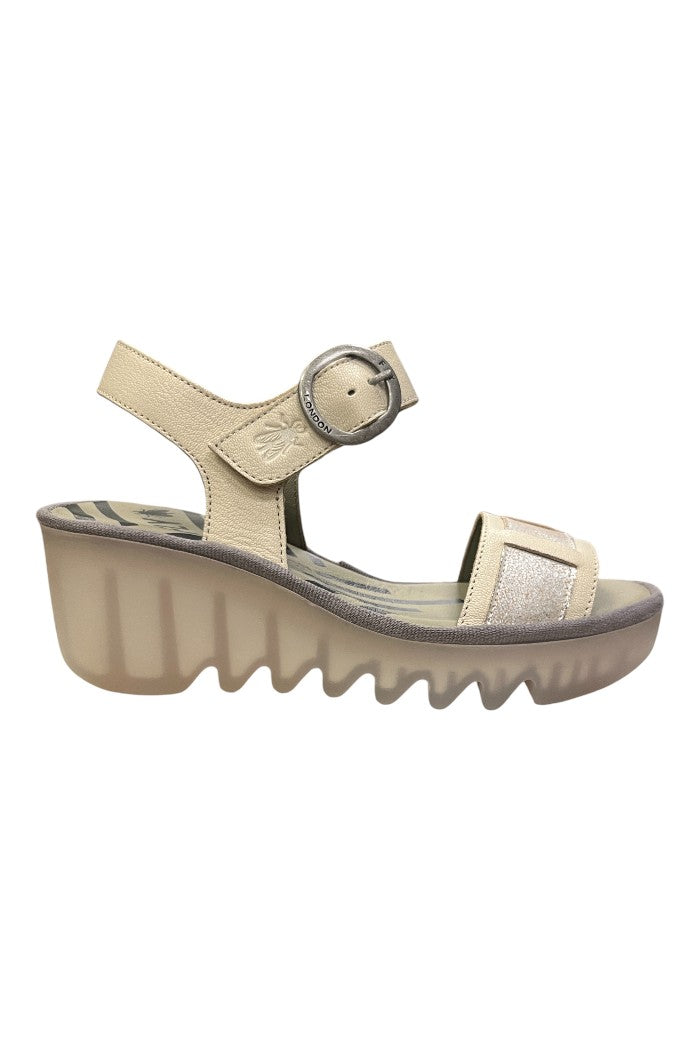 Fly London BEIK618FLY Off White Sandal