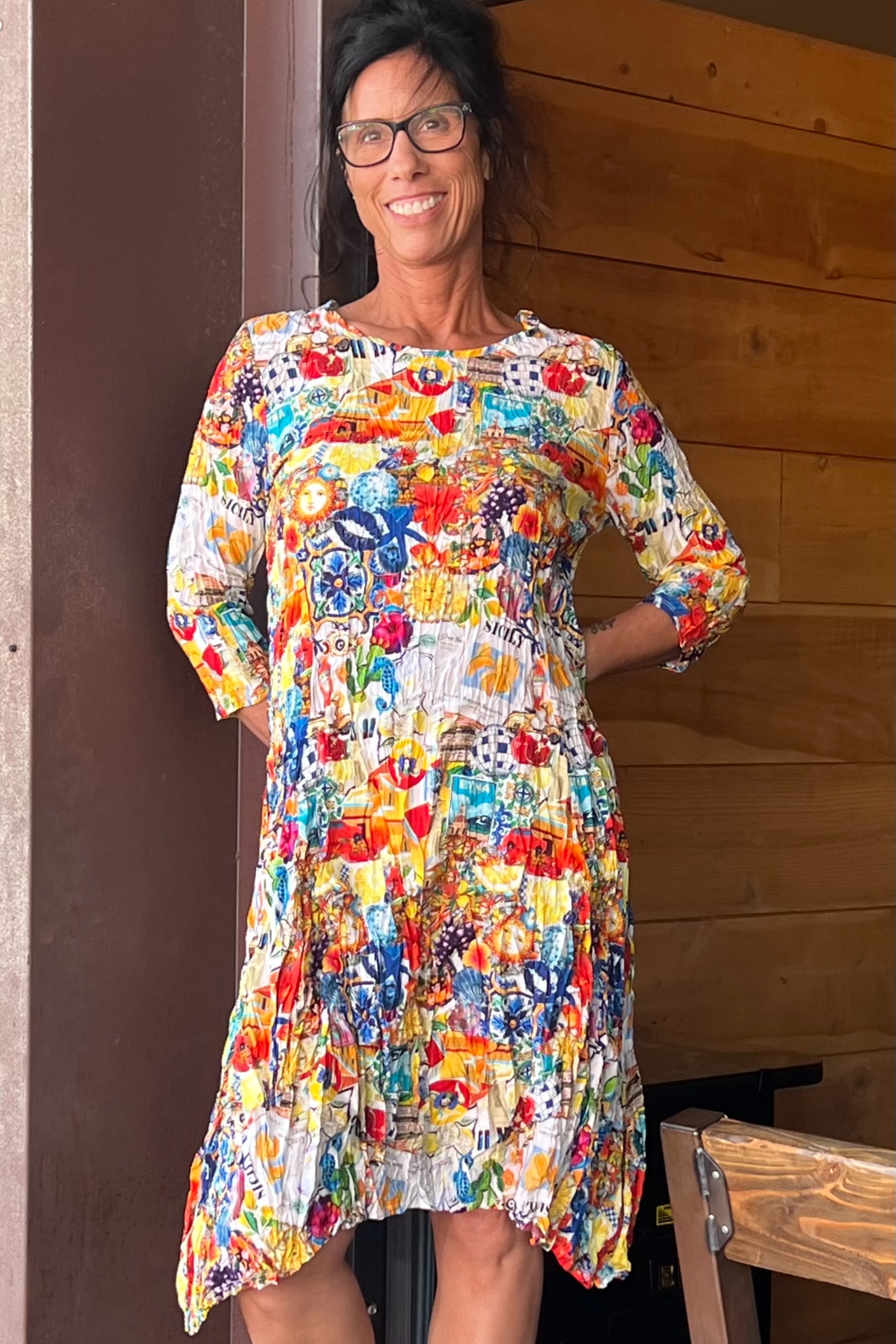 Shana Apparel Printed Dress