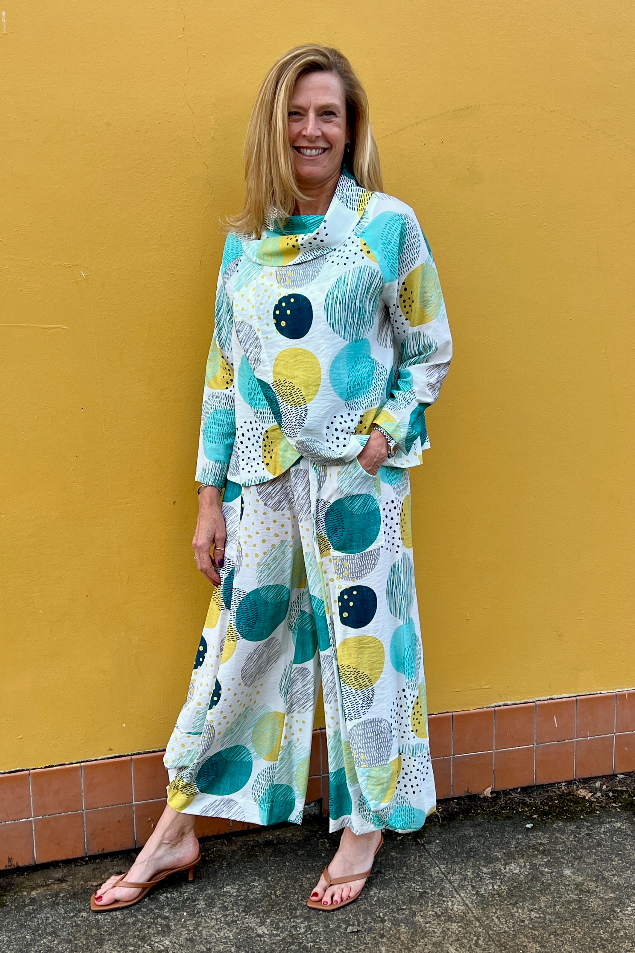 Shana Apparel Printed Lantern Pants