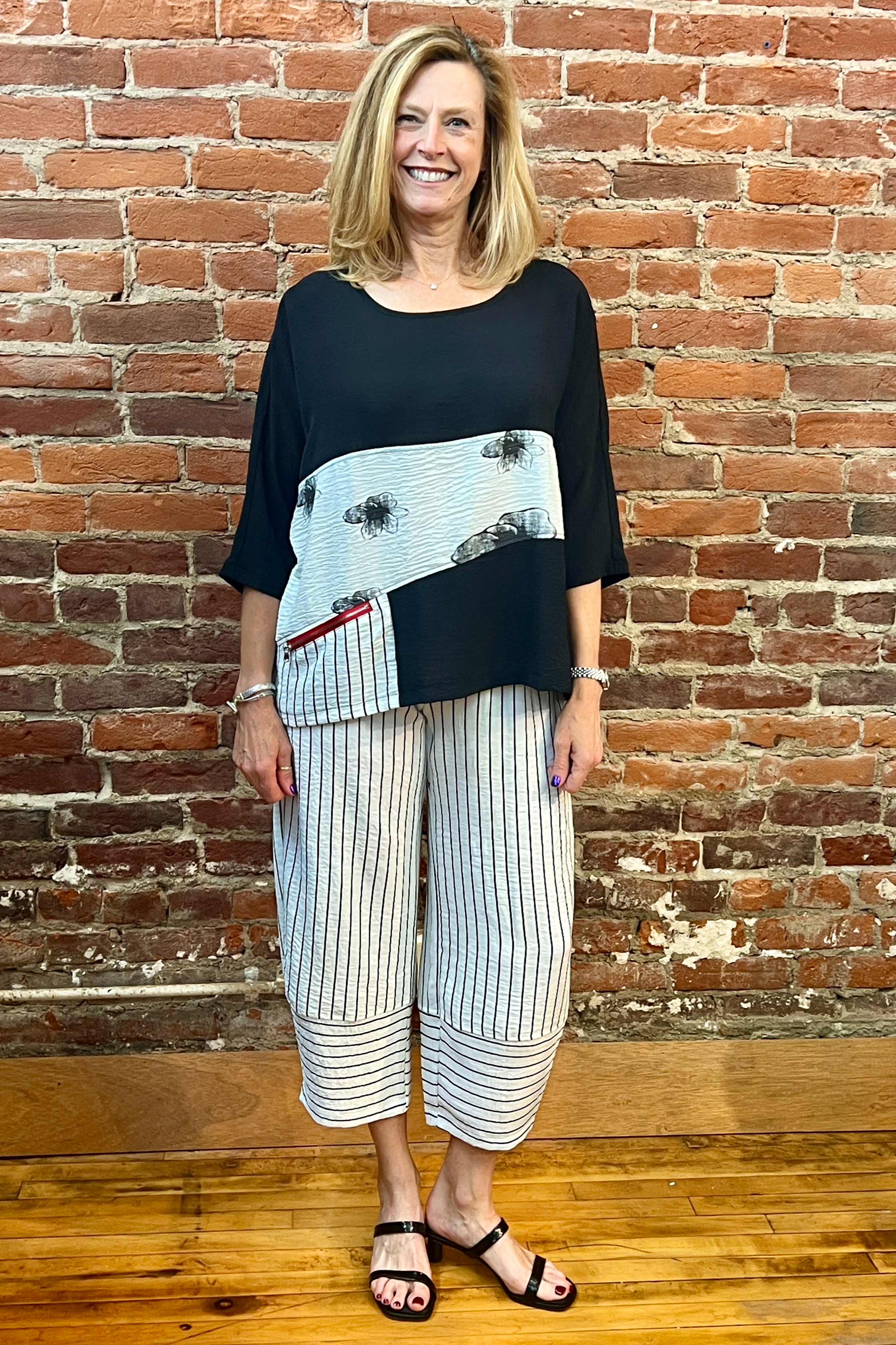 Shana Apparel Airflow Stripe Pant