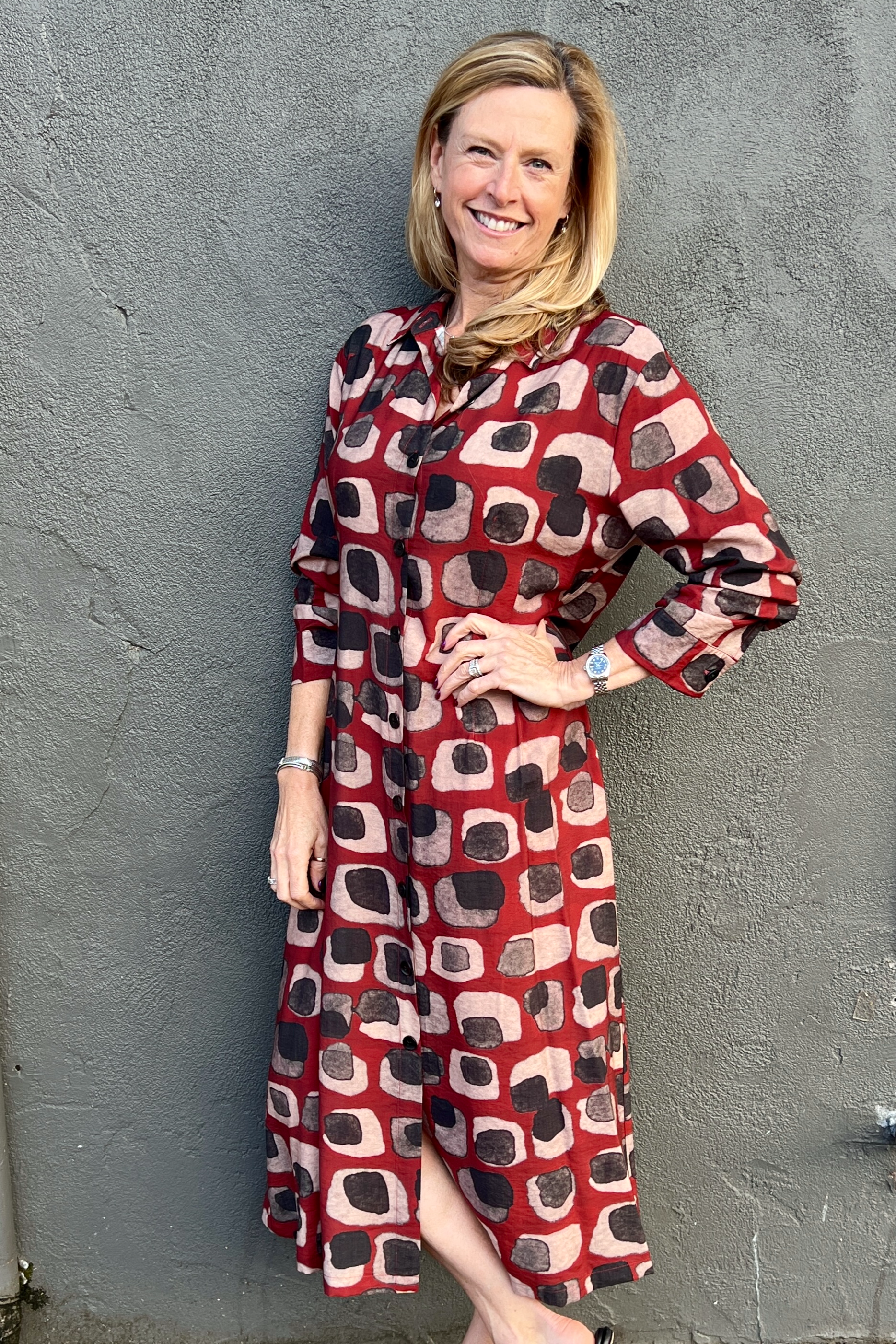 Shana Button Down Dress