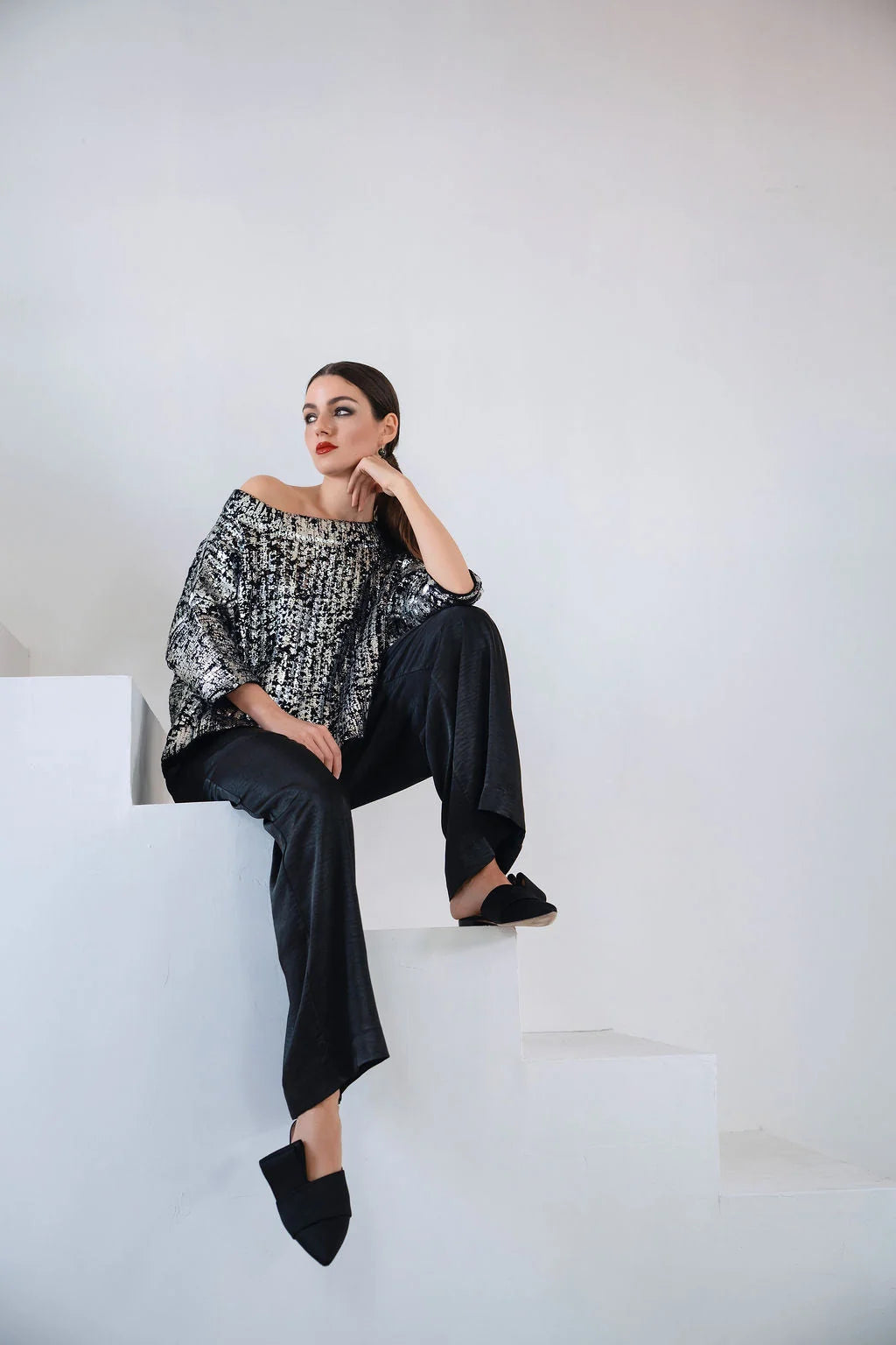 Planet by Lauren G Sateen E-Z Pants