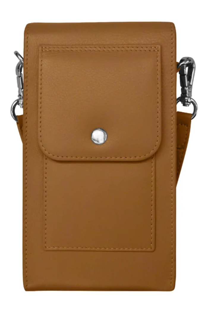 ili New York Leather Cell Phone Bag 6045